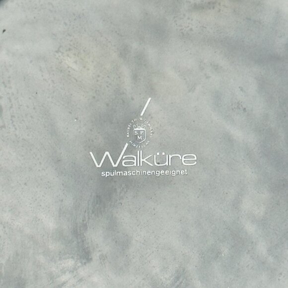 Vintage Walküre Porcelain Appetizer Dessert Bread Plate Silver Trim Light Gray - Picture 5 of 7